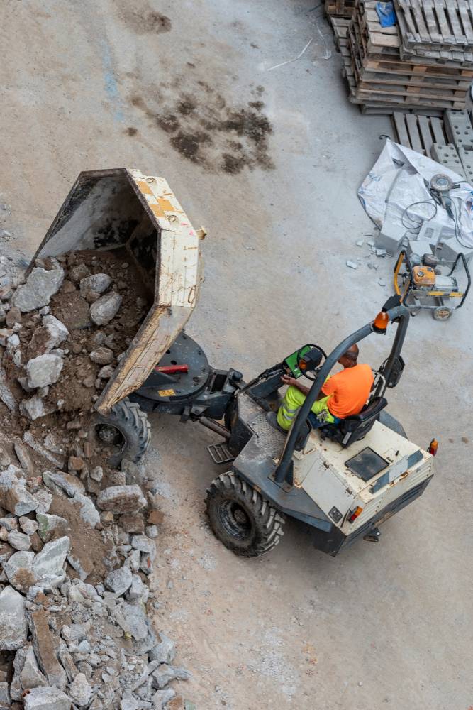 Dumper on Construction Site