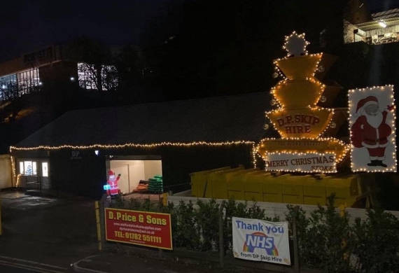 DP Skip Hire Skip Christmas Tree