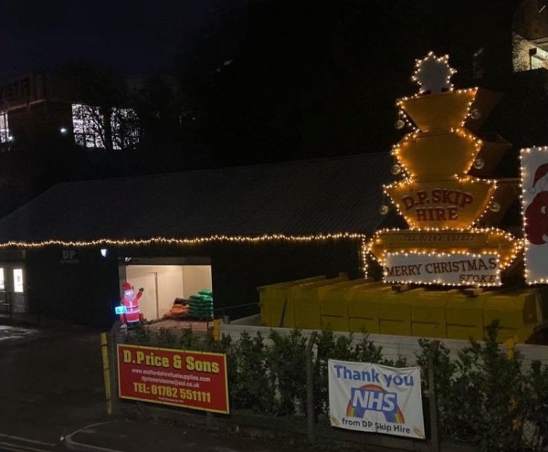 DP Skip Hire Skip Christmas Tree