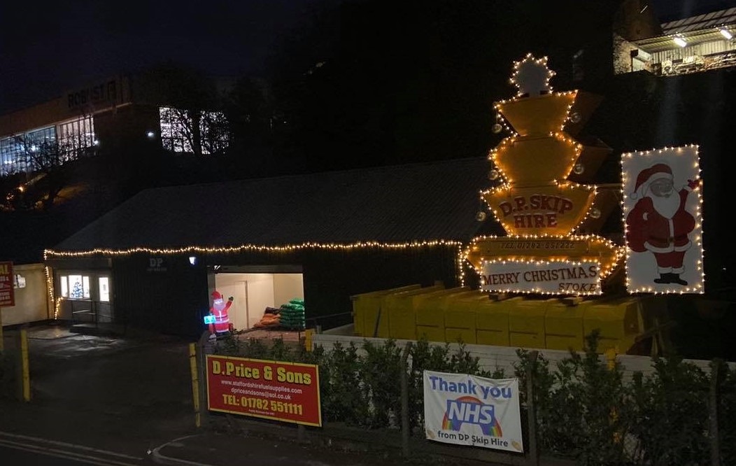 DP Skip Hire Skip Christmas Tree