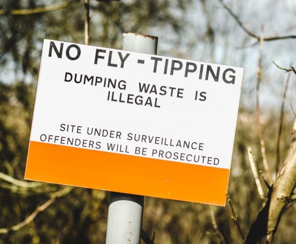 Fly Tipping Sign